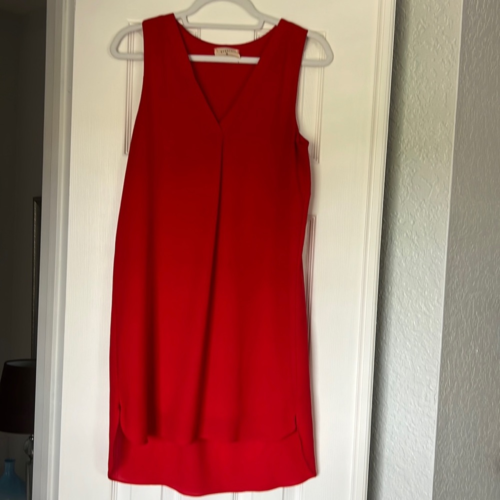 Sleeveless Red dress casual/dress up for work in the summer